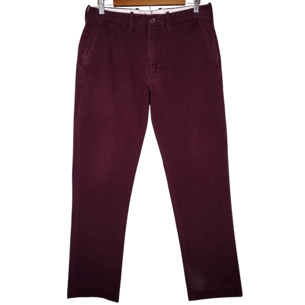 J. Crew Men's Burgundy Pants Sz 30×30